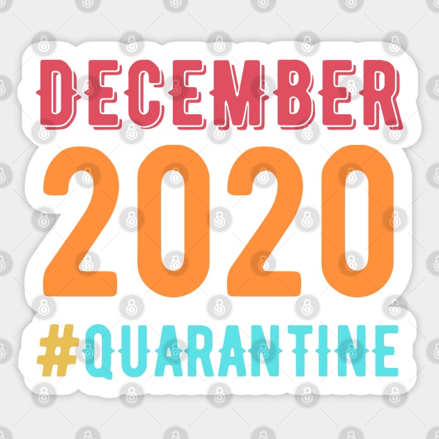 Quarantined Christmas December 2020 Sticker by NickDsigns